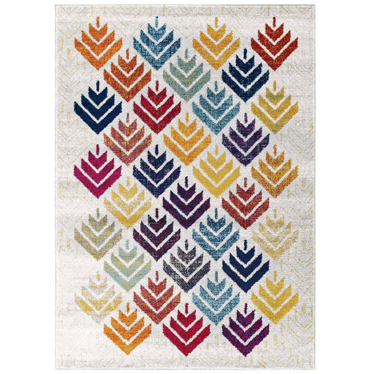 Entourage Florin Abstract Floral 5x8 Area Rug - Elite Maison