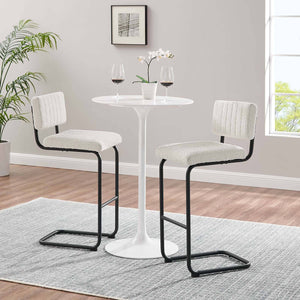 Giselle Boucle Bar Stool - Elite Maison