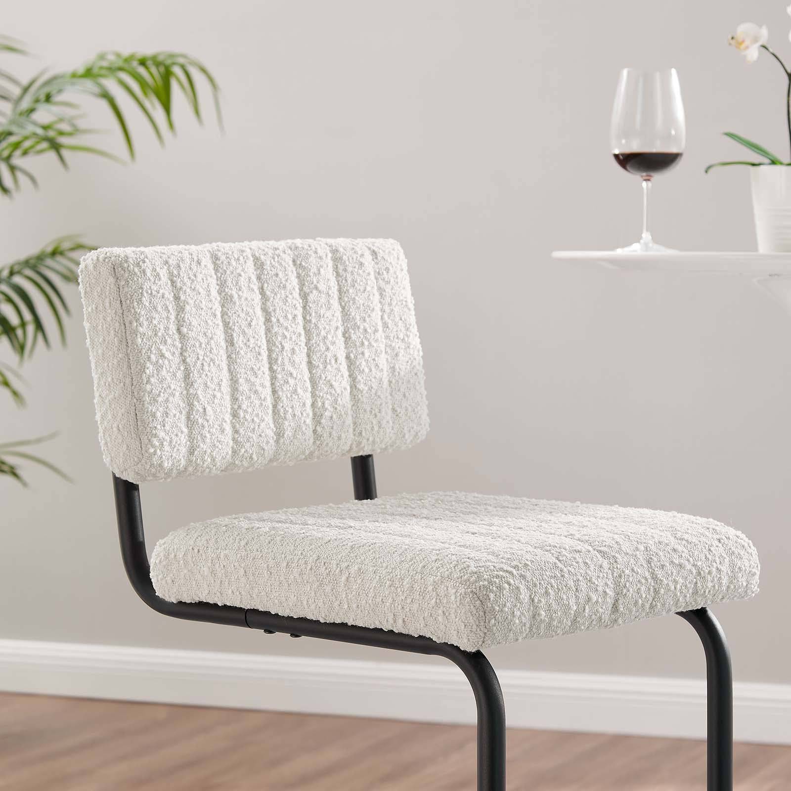 Giselle Boucle Bar Stool - Elite Maison