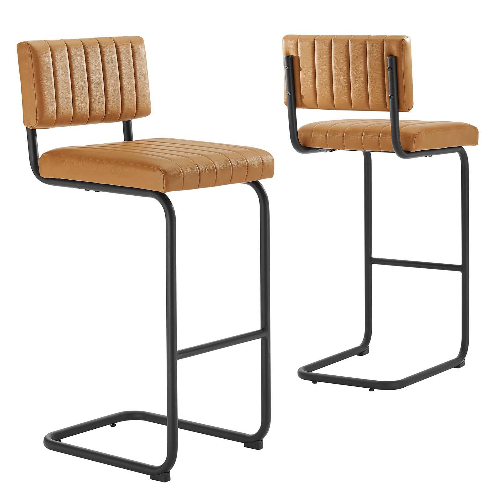 Giselle Vegan Leather Bar Stool - Elite Maison