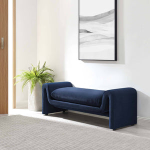 Waverly Performance Velvet Bench - Elite Maison