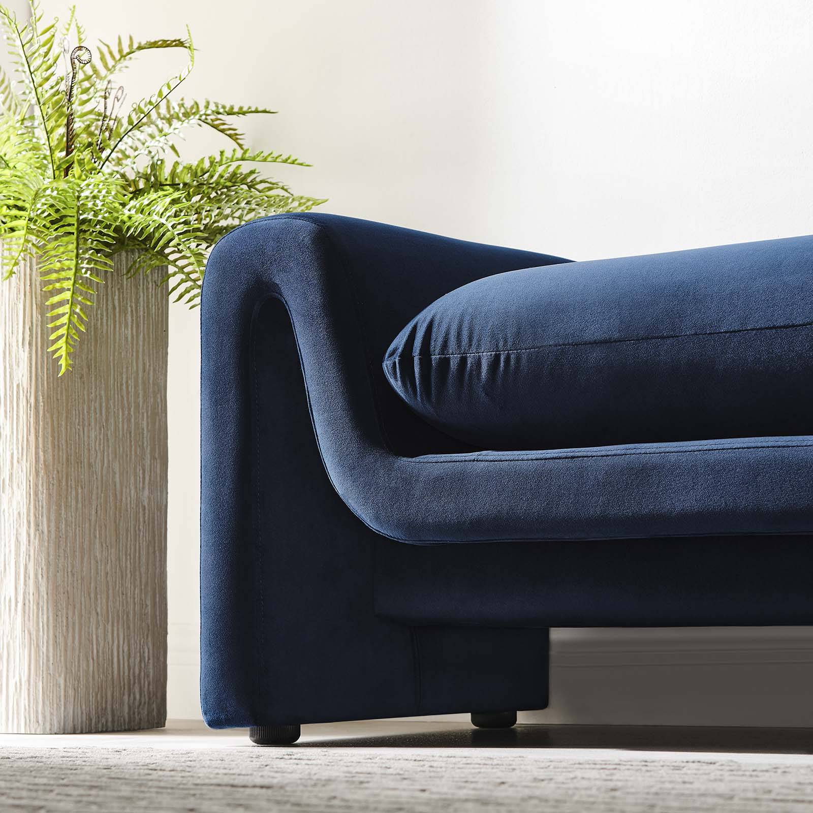 Waverly Performance Velvet Bench - Elite Maison