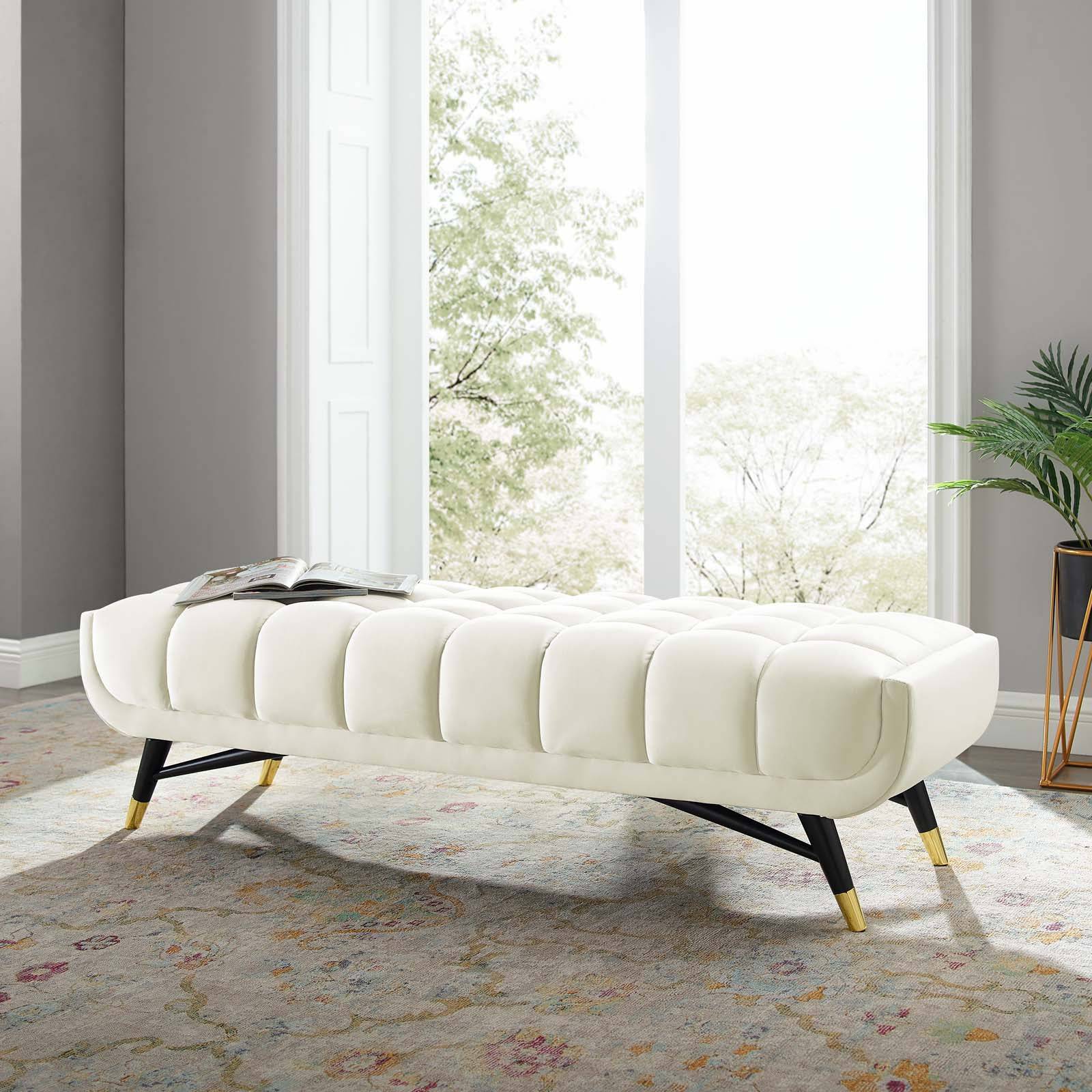 Adept 60" Performance Velvet Bench - Elite Maison