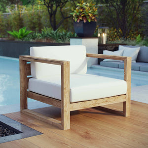 Le Mans Outdoor Patio Teak Armchair - Elite Maison