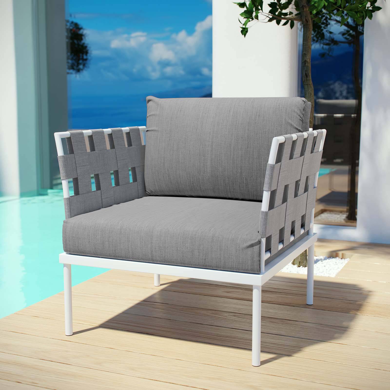 Strasbourg Outdoor Patio Aluminum Armchair - Elite Maison