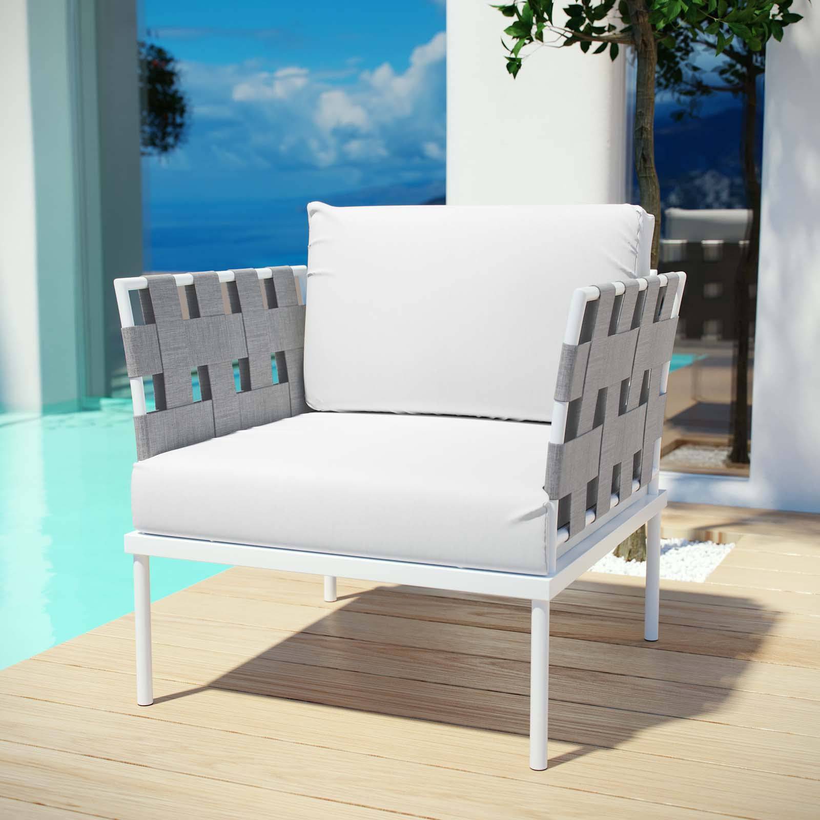 Strasbourg Outdoor Patio Aluminum Armchair - Elite Maison