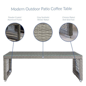 Paris Outdoor Patio Coffee Table - Elite Maison