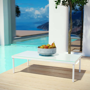 Strasbourg Outdoor Patio Aluminum Coffee Table - Elite Maison