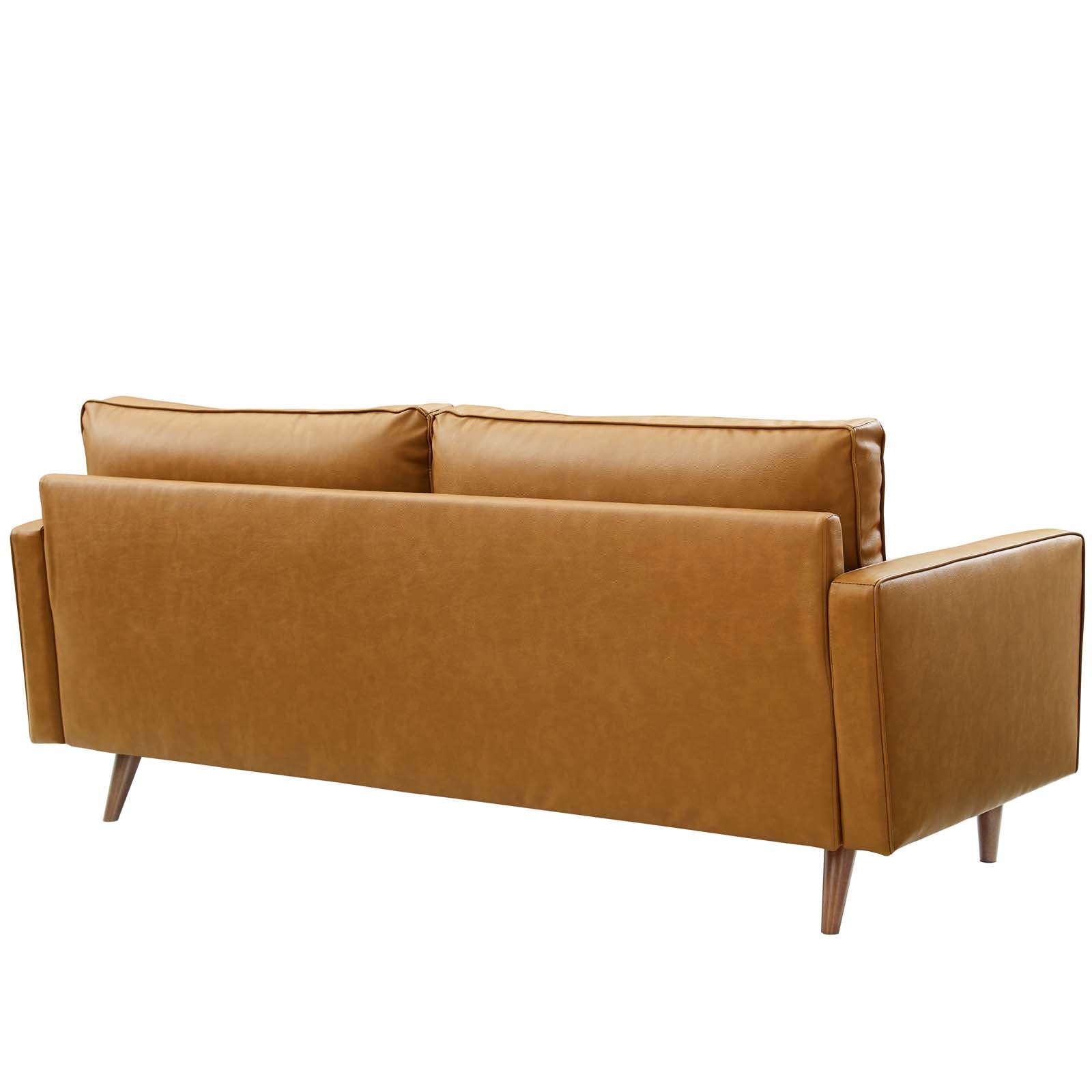 Amy Faux Leather Sofa - Elite Maison
