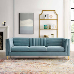 Christina Velvet Sofa - Elite Maison