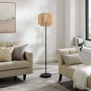 Nourish Bamboo Floor Lamp - Elite Maison