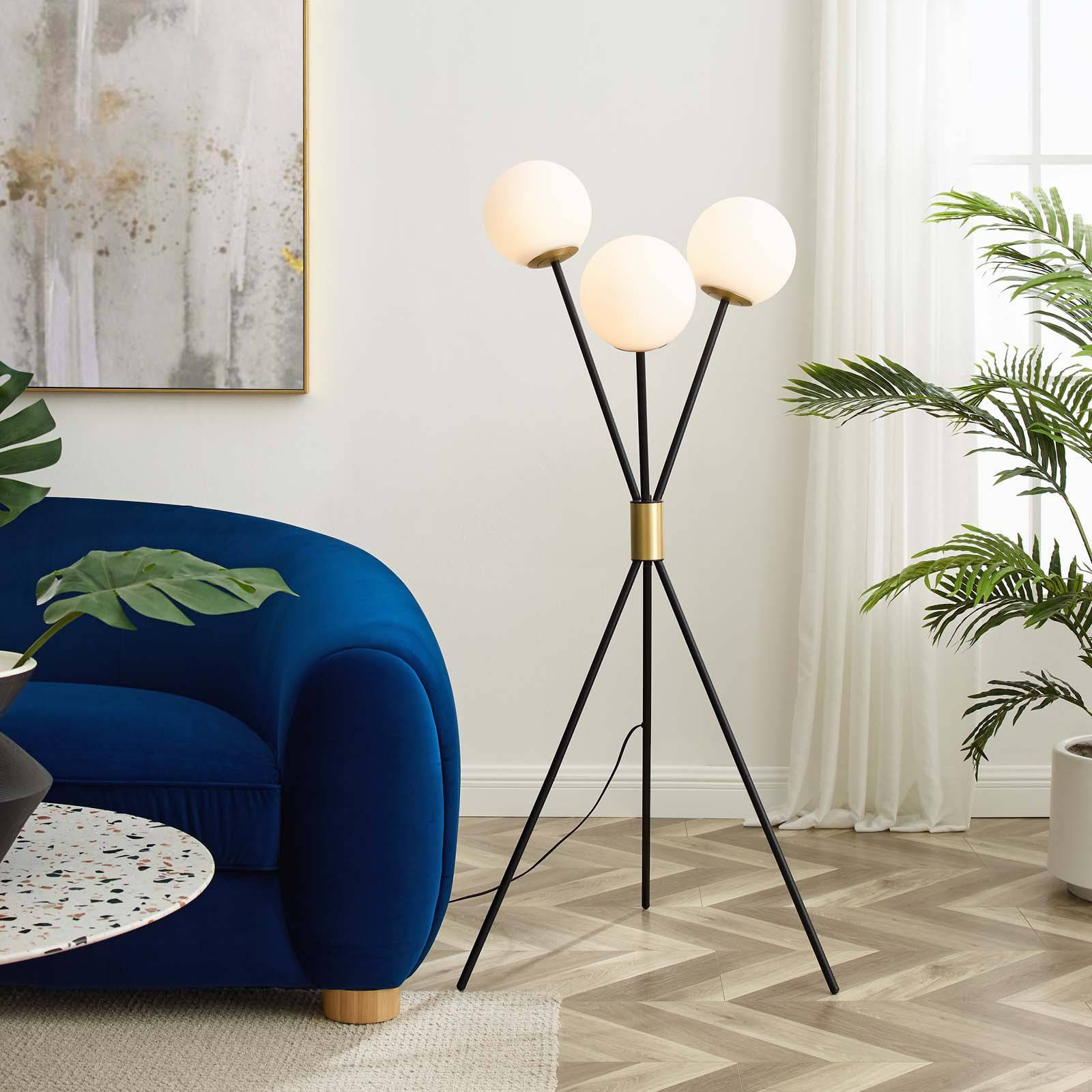 Vera 3-Light Floor Lamp - Elite Maison