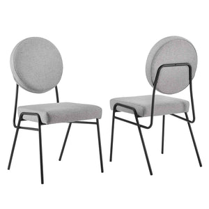 Helene Upholstered Fabric Dining Chairs - Set of 2 - Elite Maison