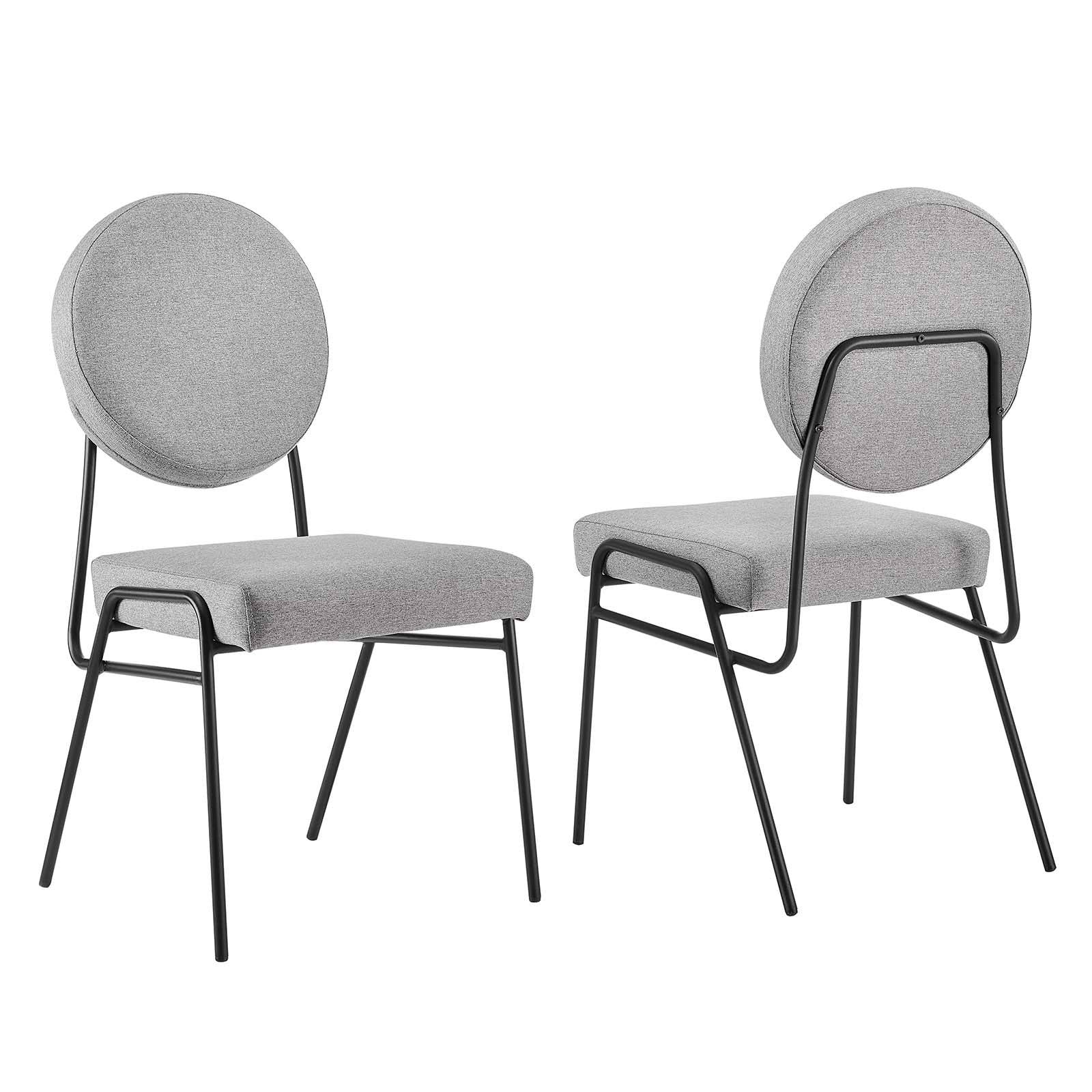 Helene Upholstered Fabric Dining Chairs - Set of 2 - Elite Maison