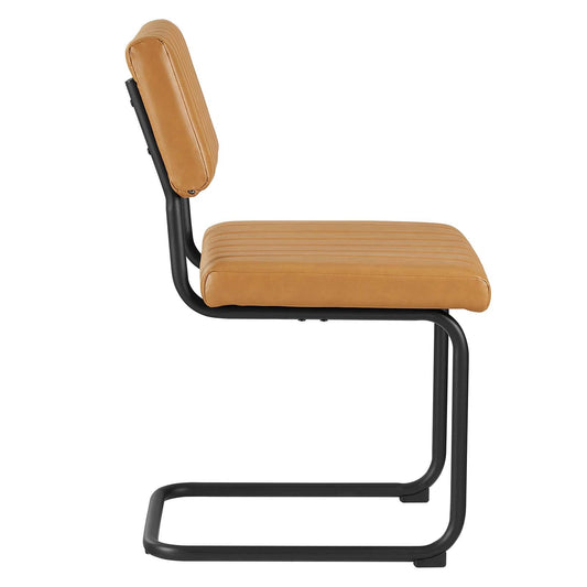 Giselle Vegan Leather Dining Chairs - Set of 2 - Elite Maison