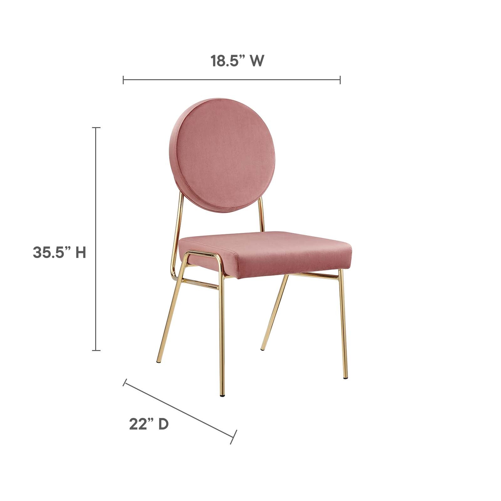 Helene Velvet Dining Chairs - Set of 2 - Elite Maison