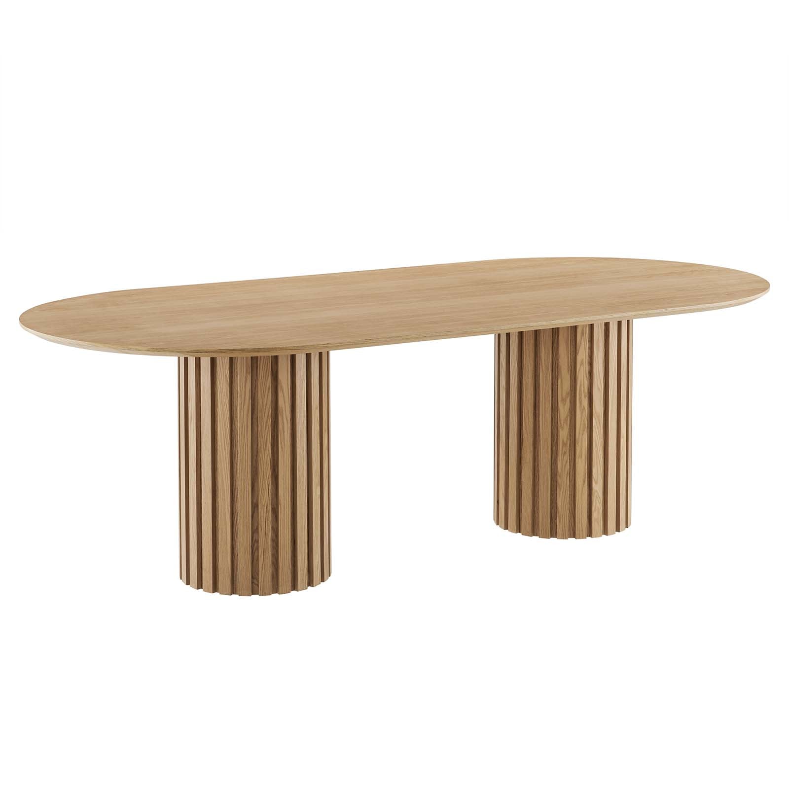 Avena 95" Oval Dining Table - Elite Maison