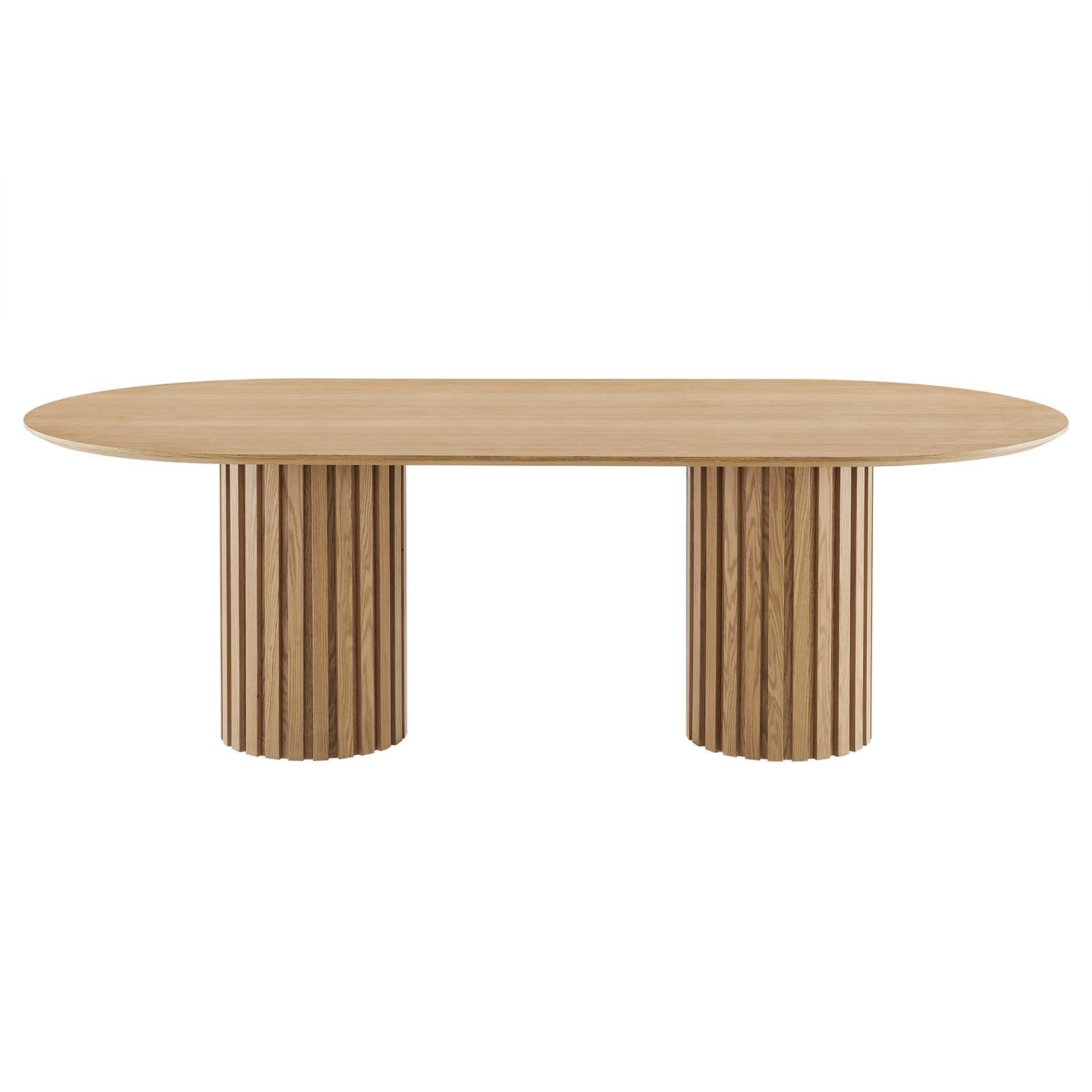 Avena 95" Oval Dining Table - Elite Maison