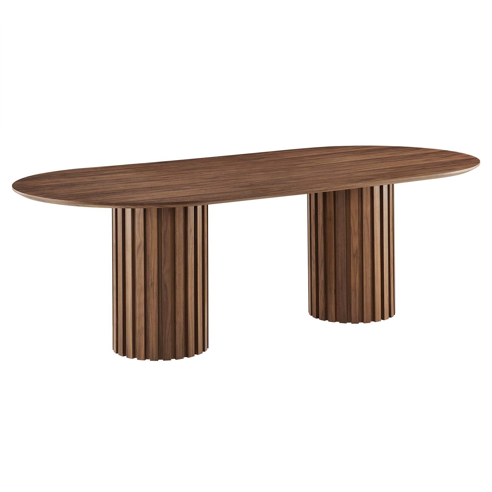 Avena 95" Oval Dining Table - Elite Maison