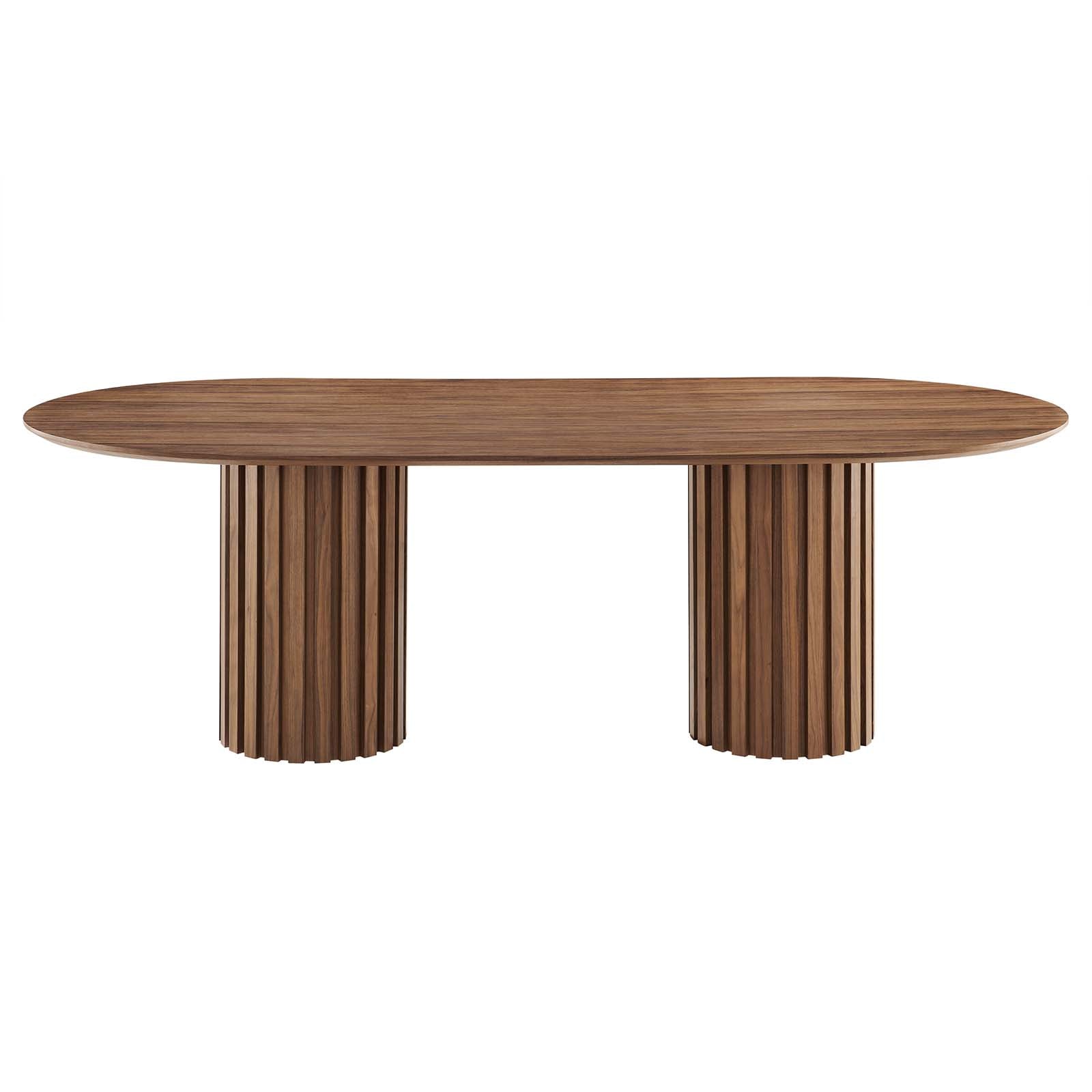 Avena 95" Oval Dining Table - Elite Maison