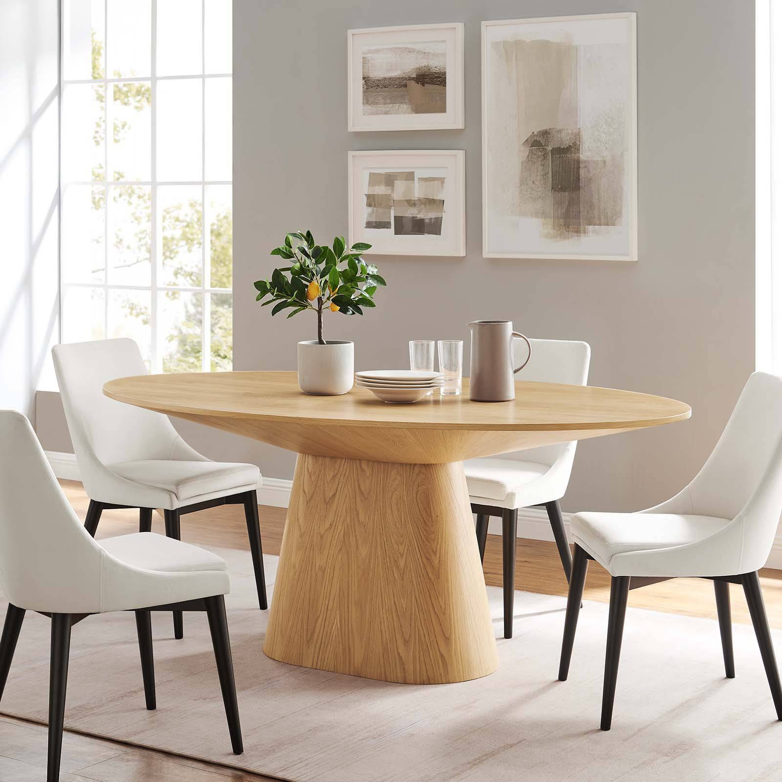 Donatella Oval Dining Table - Elite Maison