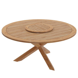 Brest Outdoor Patio Teak Wood Dining Table - Elite Maison