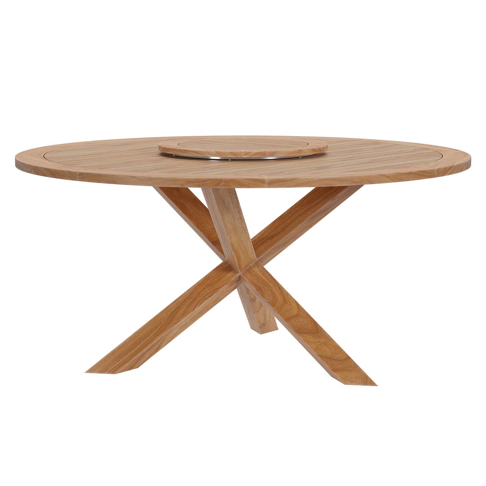 Brest Outdoor Patio Teak Wood Dining Table - Elite Maison