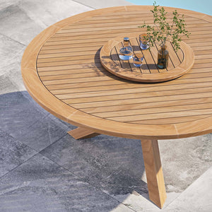 Brest Outdoor Patio Teak Wood Dining Table - Elite Maison