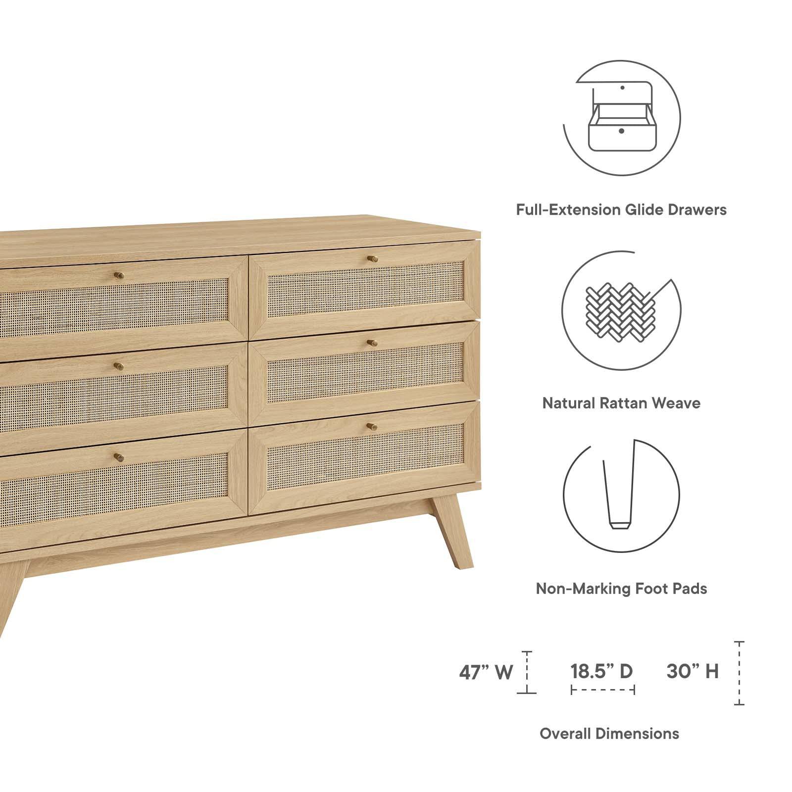 Soma 6-Drawer Dresser - Elite Maison