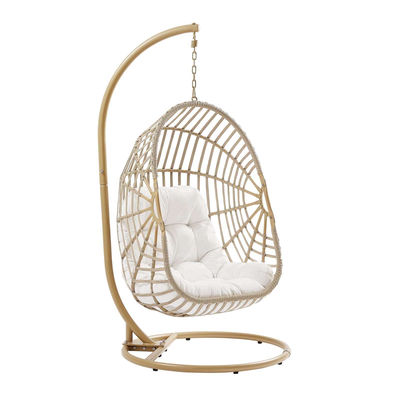 Amalie Wicker Rattan Outdoor Patio Rattan Swing Chair - Elite Maison