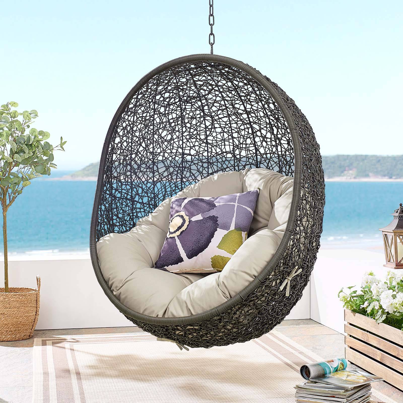 Bastia Outdoor Patio Swing Lounge Chair - Elite Maison