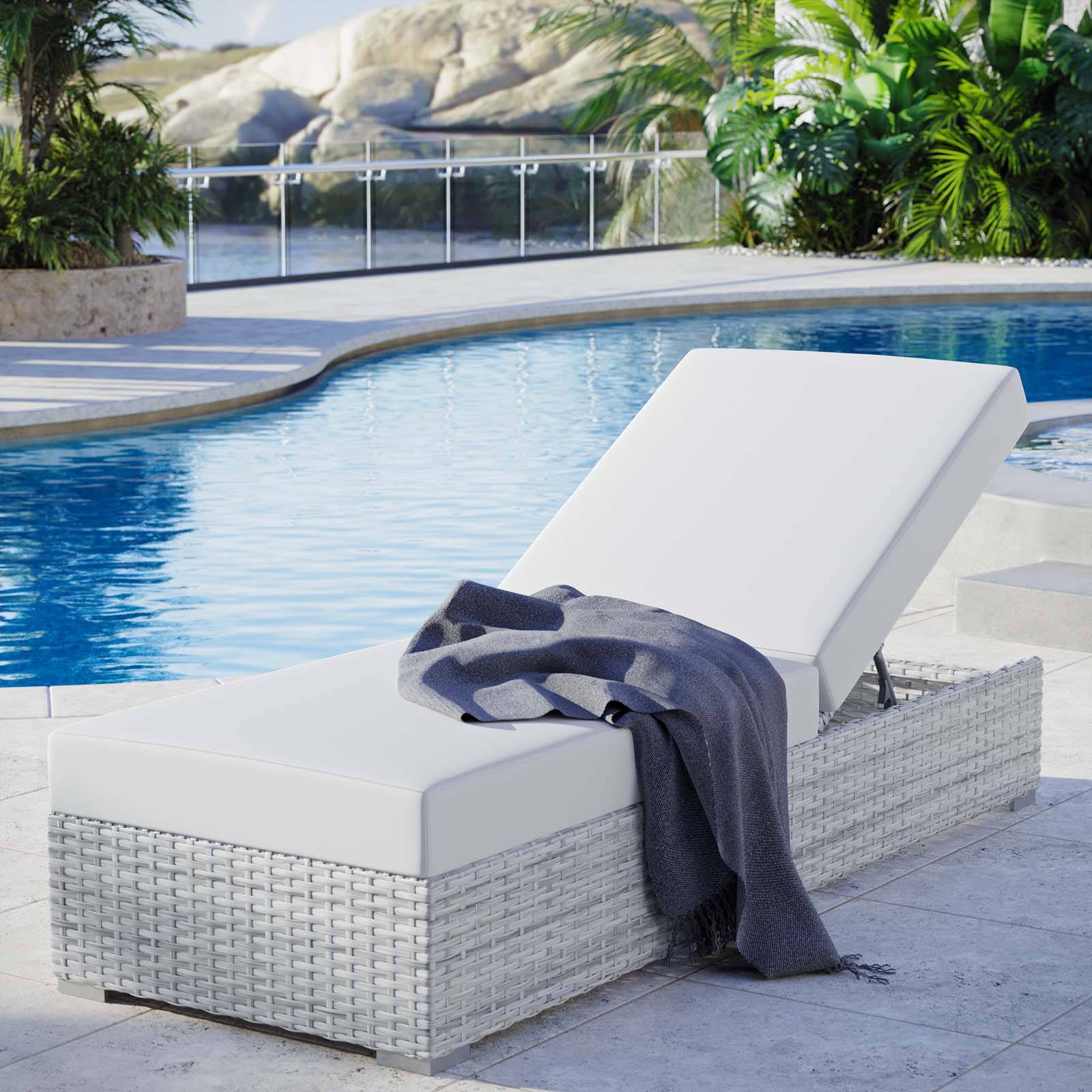 Lyon Outdoor Patio Chaise - Elite Maison