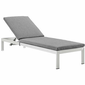 Dijon Outdoor Patio Aluminum Chaise with Cushions - Elite Maison