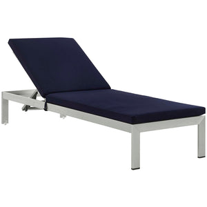 Dijon Outdoor Patio Aluminum Chaise with Cushions - Elite Maison