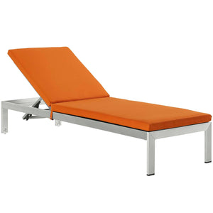 Dijon Outdoor Patio Aluminum Chaise with Cushions - Elite Maison