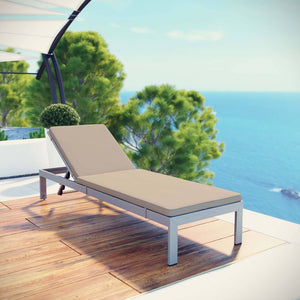 Dijon Outdoor Patio Aluminum Chaise with Cushions - Elite Maison