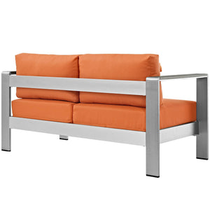 Dijon Outdoor Patio Aluminum Loveseat - Elite Maison