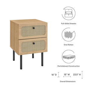 Clichy 2-Drawer Nightstand - Elite Maison