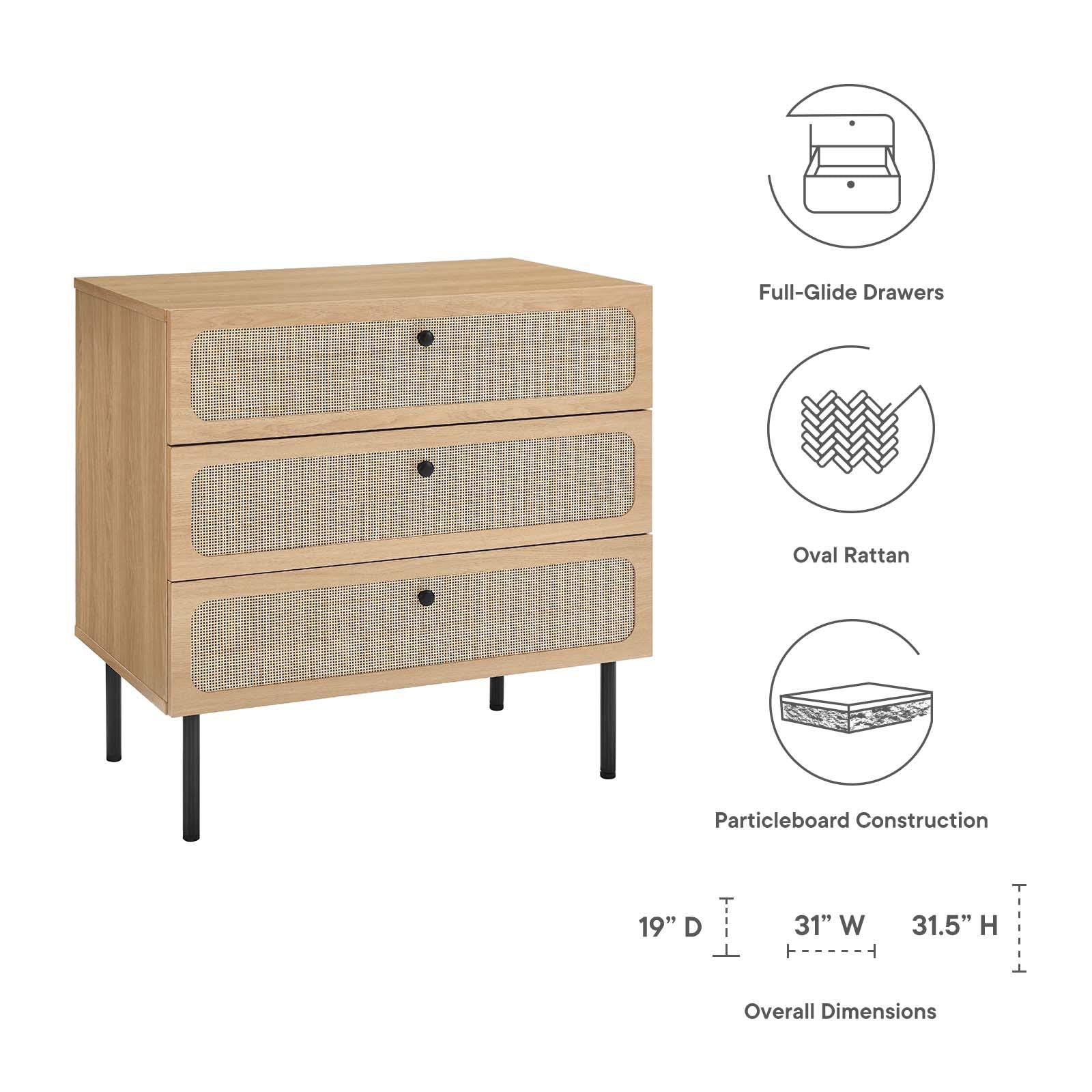 Clichy 3-Drawer Chest - Elite Maison