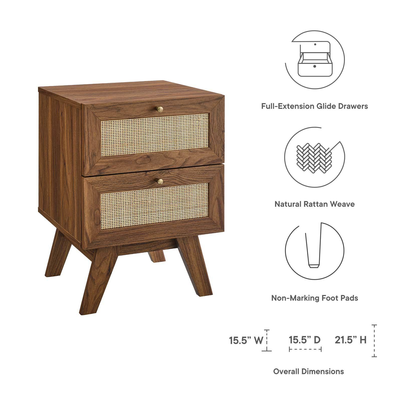 Pantin 2-Drawer Nightstand - Elite Maison