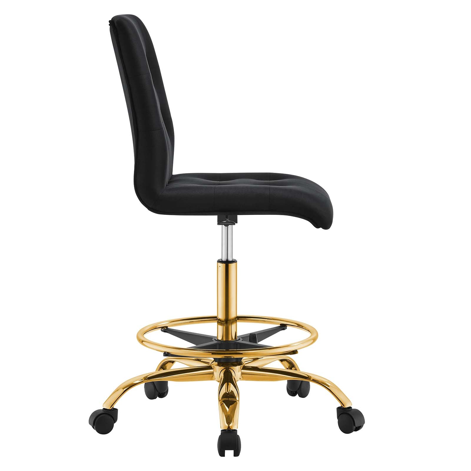 Ambre Armless Velvet Office Chair - Elite Maison