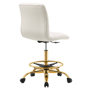 Amelie Armless Velvet Office Chair - Elite Maison