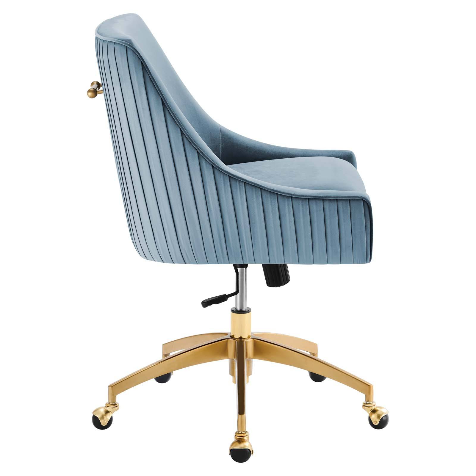 Adele Velvet Office Chair - Elite Maison
