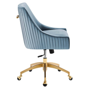 Adele Velvet Office Chair - Elite Maison