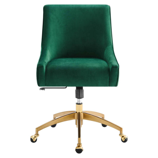 Adele Velvet Office Chair - Elite Maison