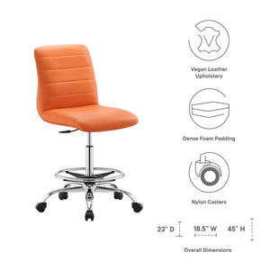 Abrielle Armless Office Chair - Elite Maison