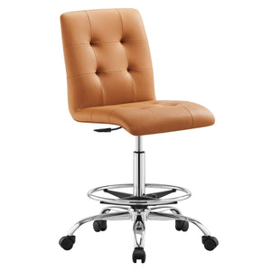 Ambre Armless Vegan Leather Office Chair - Elite Maison