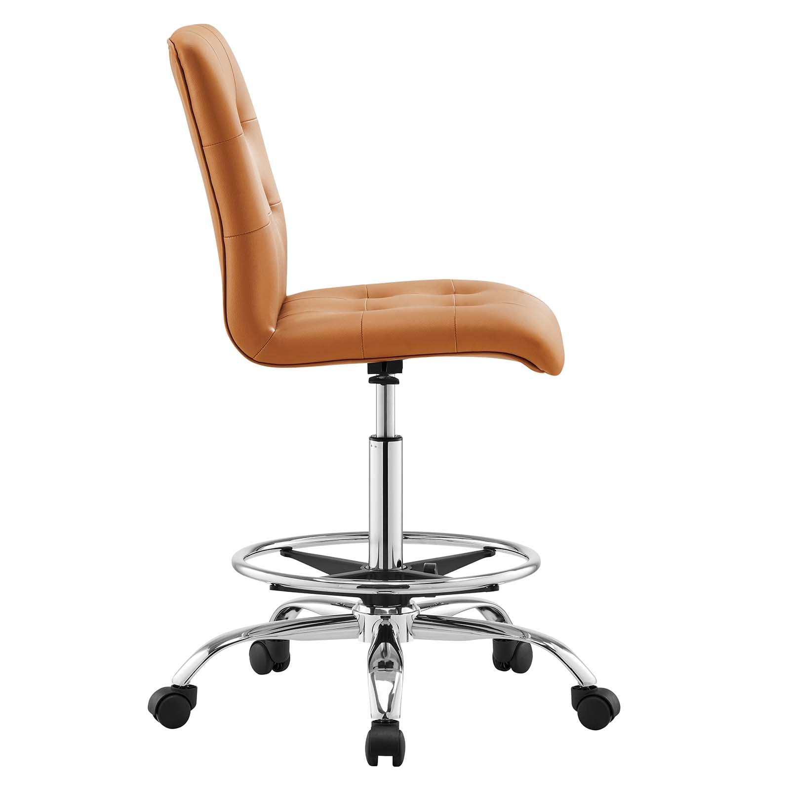 Ambre Armless Vegan Leather Office Chair - Elite Maison