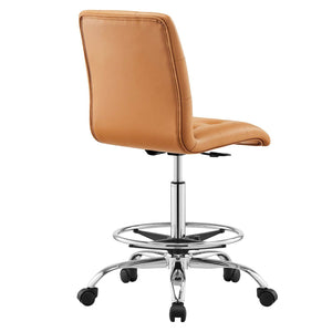 Ambre Armless Vegan Leather Office Chair - Elite Maison