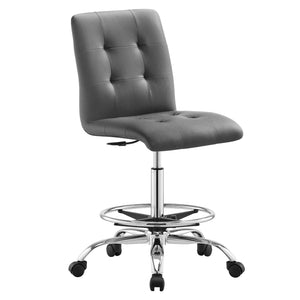 Ambre Armless Vegan Leather Office Chair - Elite Maison